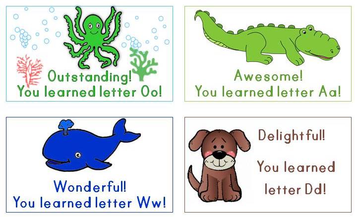 alphabet letter rewards