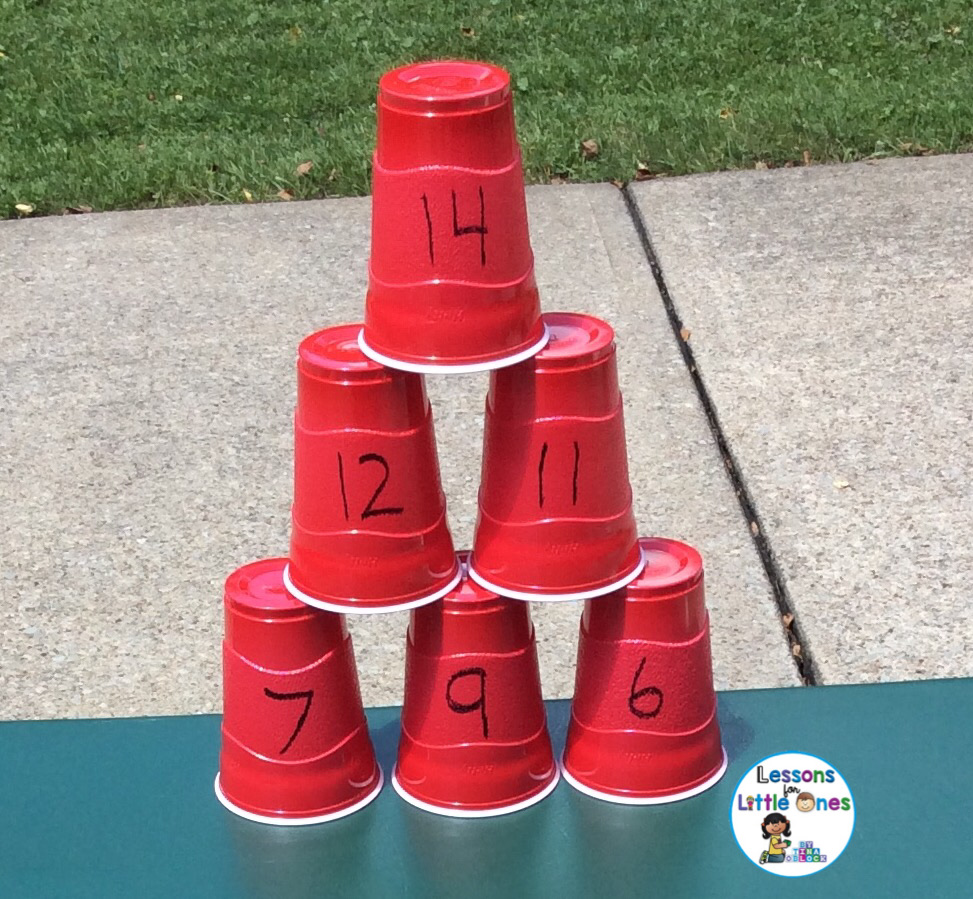 water squirting learning activity - cups