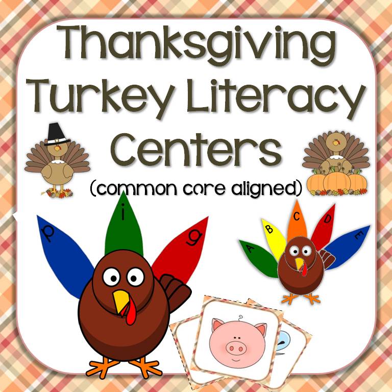 Thanksgiving turkey literacy center