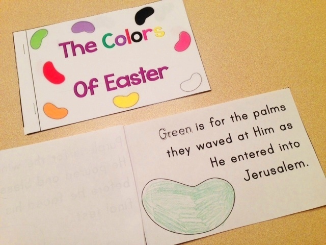 The Colors of Easter Jelly Bean Poem Student book