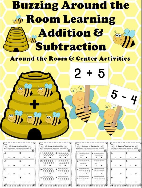 Spring Bees Addition and Subtraction
