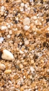 sand under magnifying glass