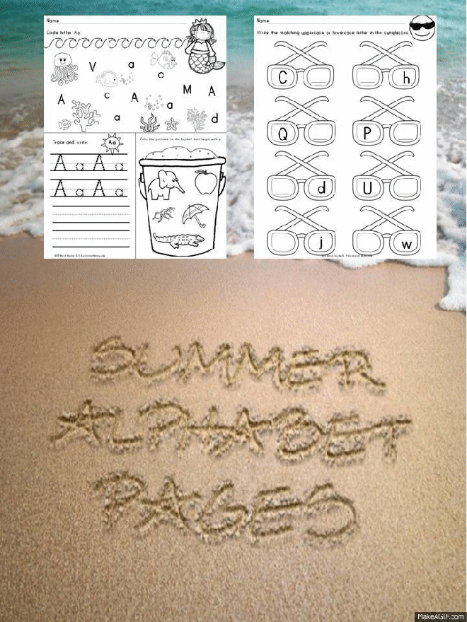 Summer Alphabet Worksheets