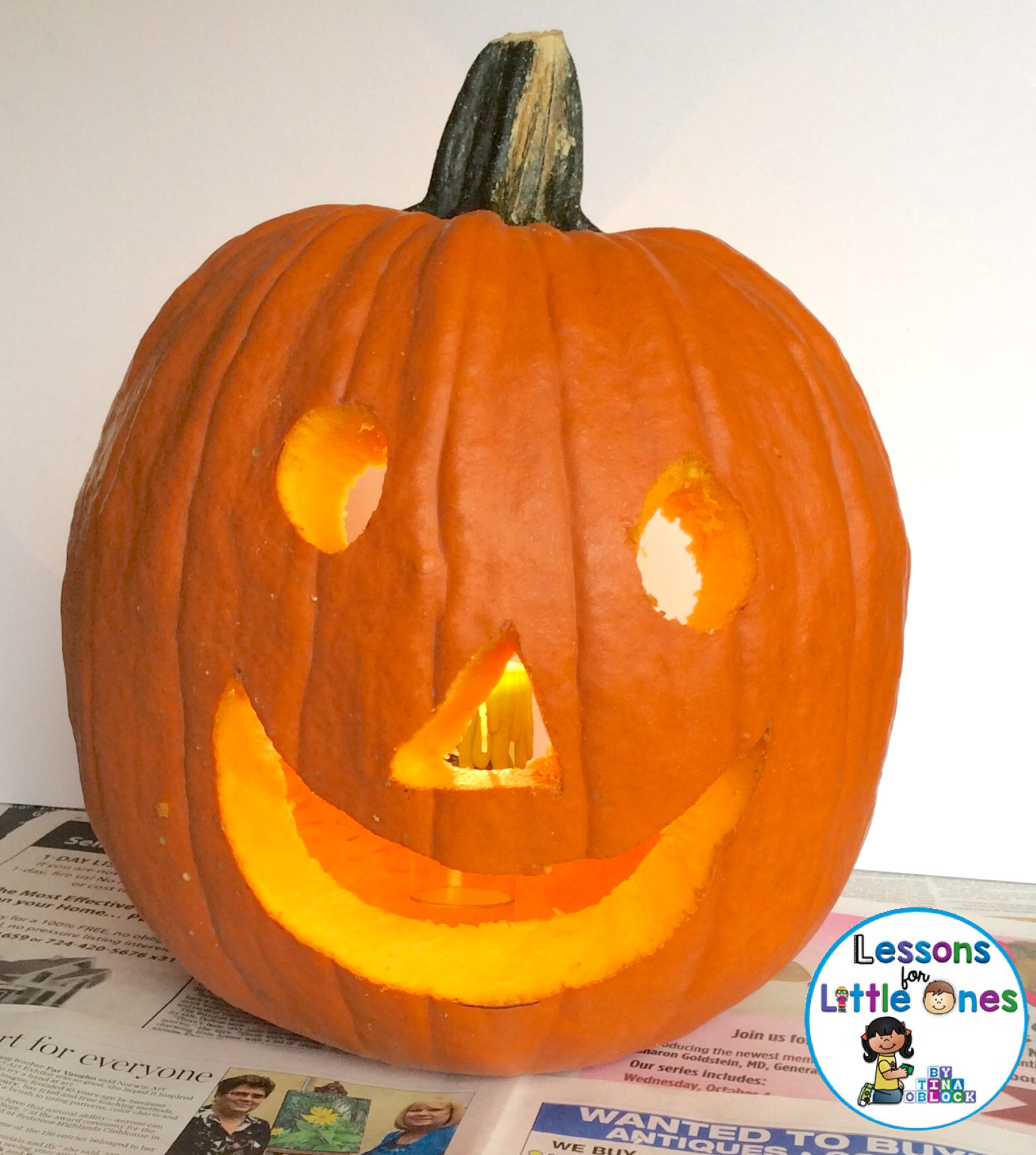 Christian pumpkin carving activity - Jesus is the light of the world