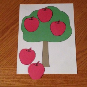 addition subtraction 5 red apples