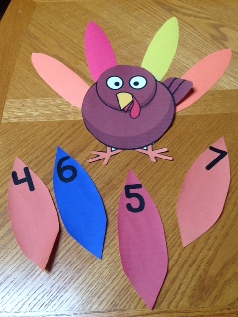 Thanksgiving turkey counting and numbers