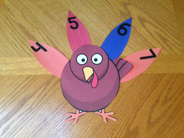 Thanksgiving turkey number sequencing
