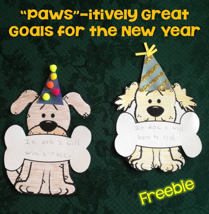 free New Year's craft, bulletin board