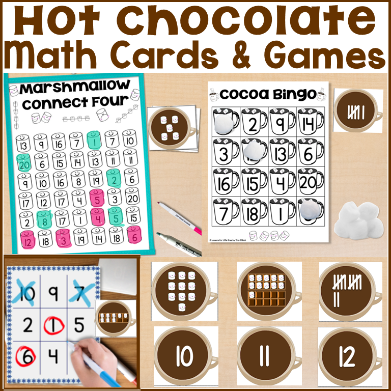 winter math cards games