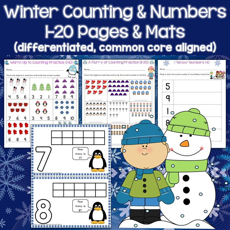 Winter Counting and Numbers Practice