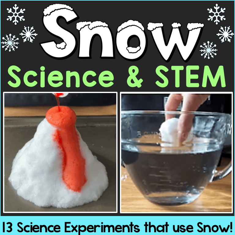 Winter Science Snow Activities for Preschool Kindergarten First Grade Second Grade