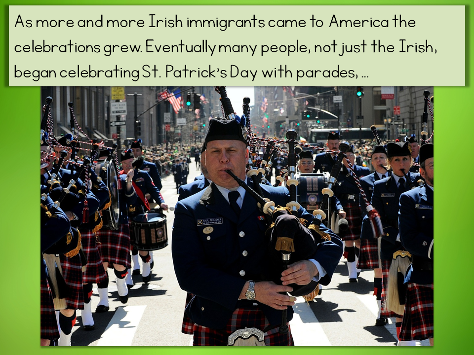 teaching the history of St. Patrick's Day