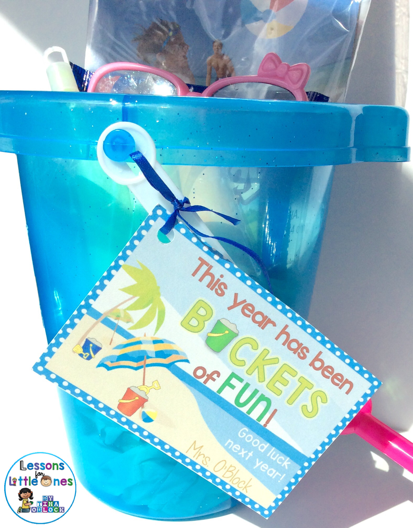 End of the school year student gift - sand bucket