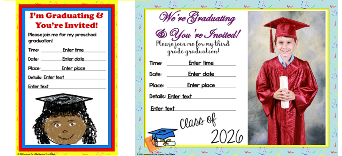 editable Christian graduation invitations
