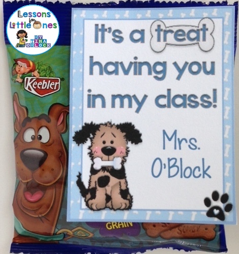 It's a treat having you in my class back to school student gift tag