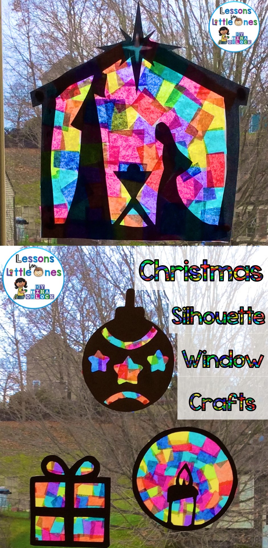 Christmas Silhouette Window Decoration Crafts