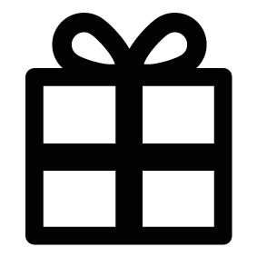 Christmas gift silhouette window decorations