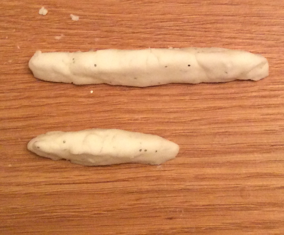 snow dough play dough measurement learning activity