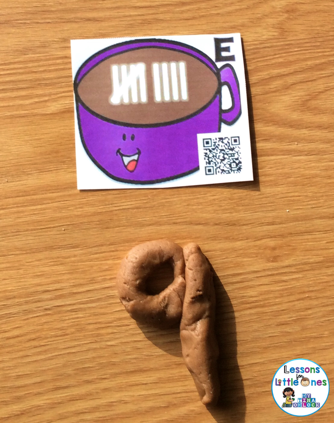 hot chocolate play dough math activity