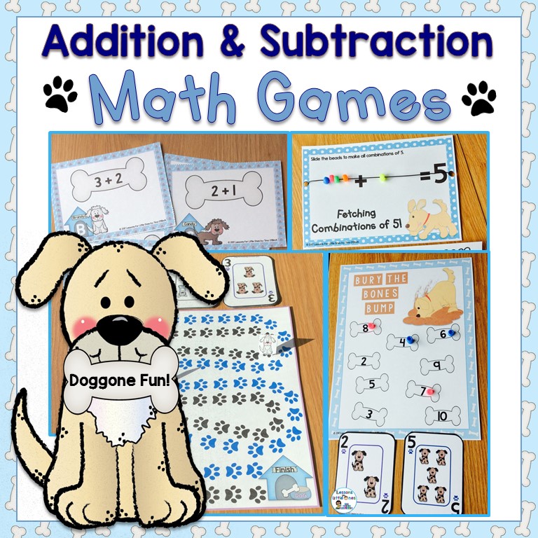 Addition & Subtraction Math Games, Equation Boards, SCOOT Cards