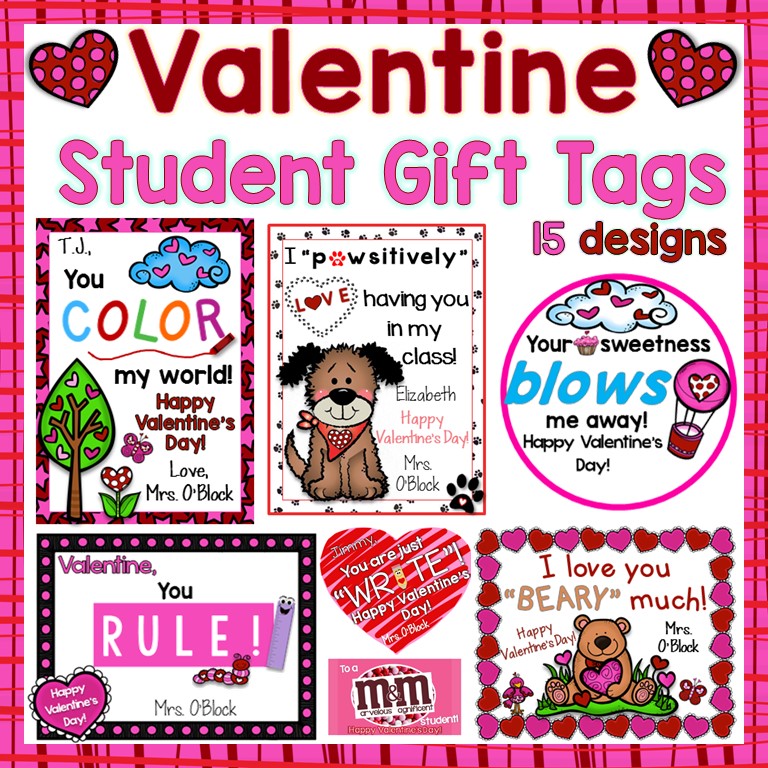 Valentine's Day Student Gift Tags