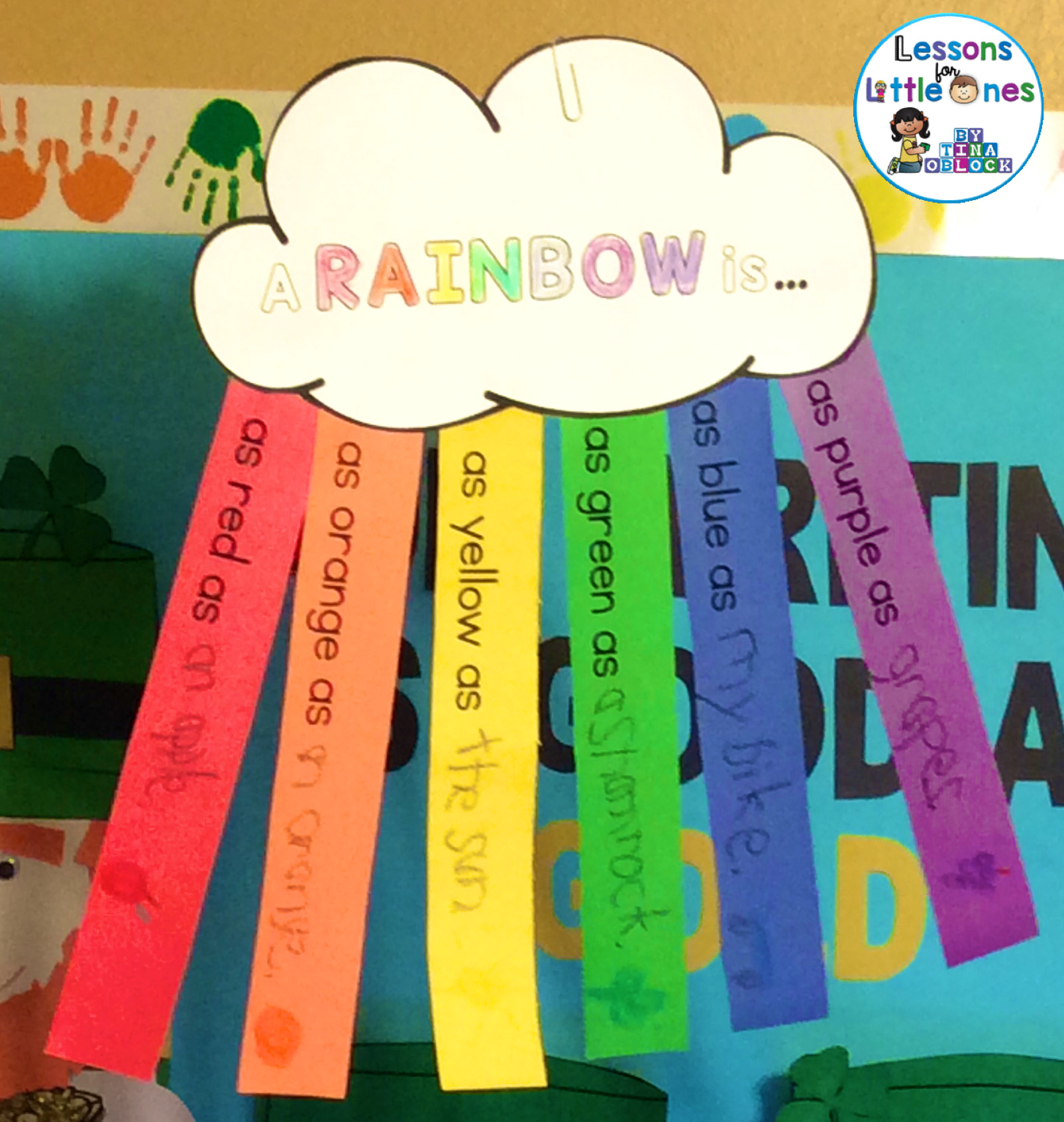 rainbow writing craftivity - A rainbow is...