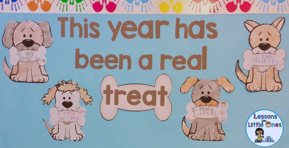 end of the year bulletin board Dogs