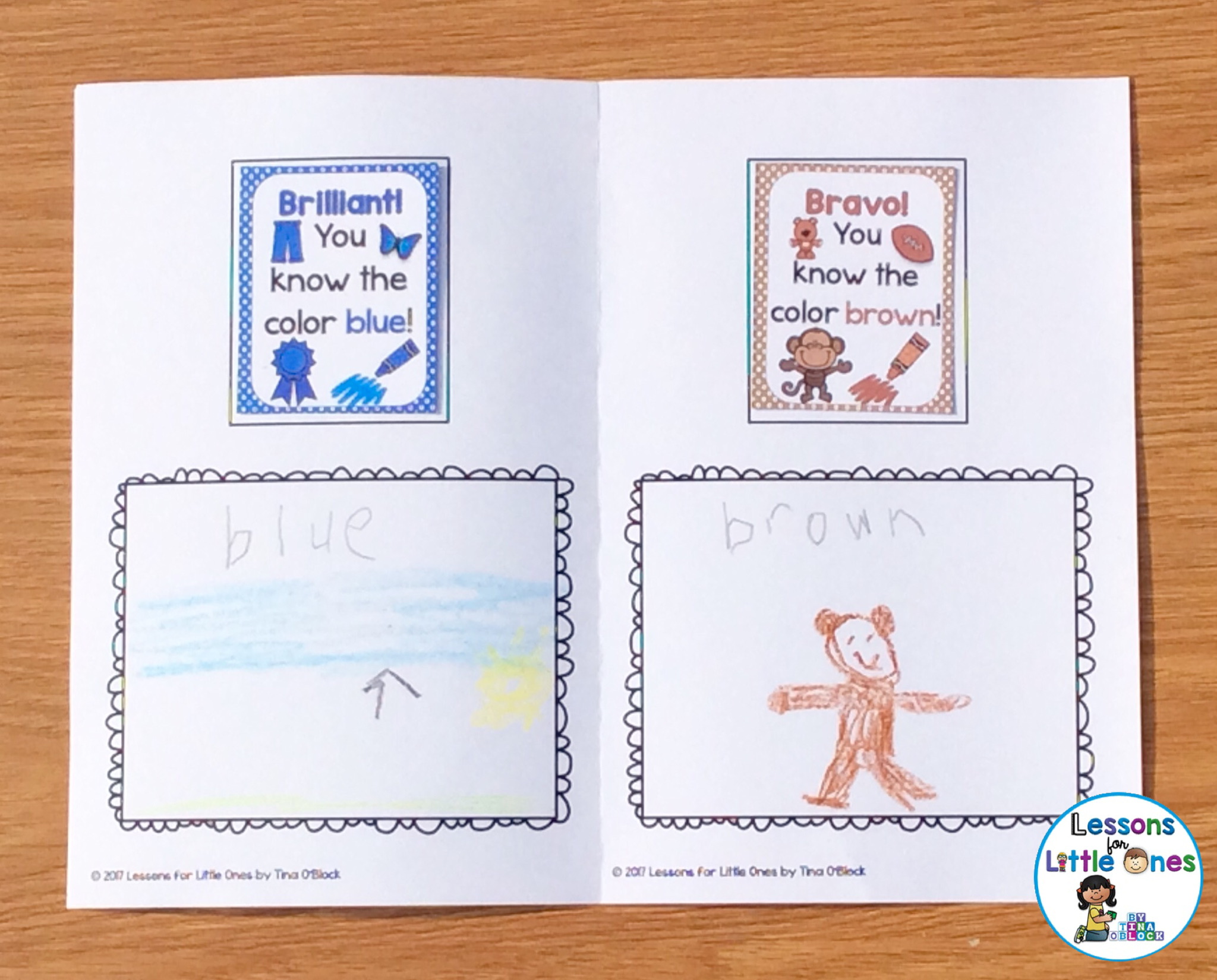 colors brag tag book