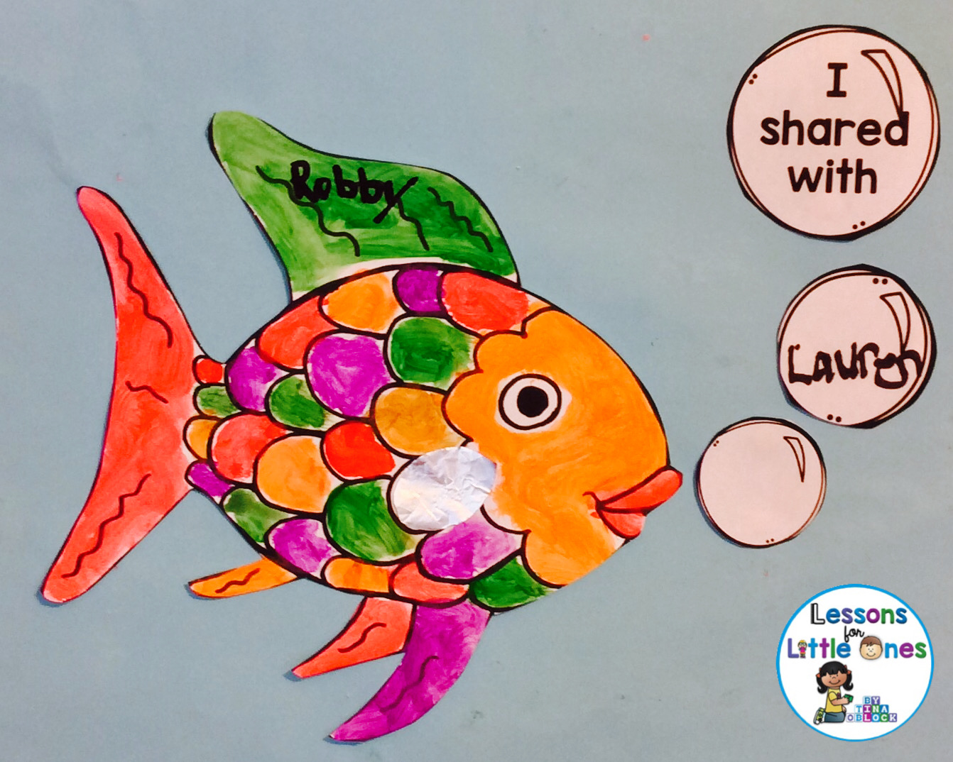 rainbow fish craftivity