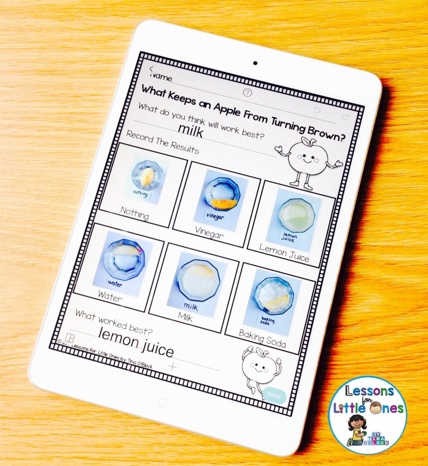 apple browning experiment page Pic Collage