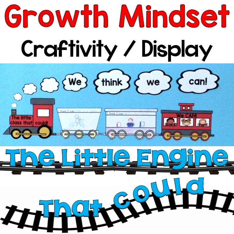 Growth Mindset Craftivity, Classroom Display The Little Engine That Could