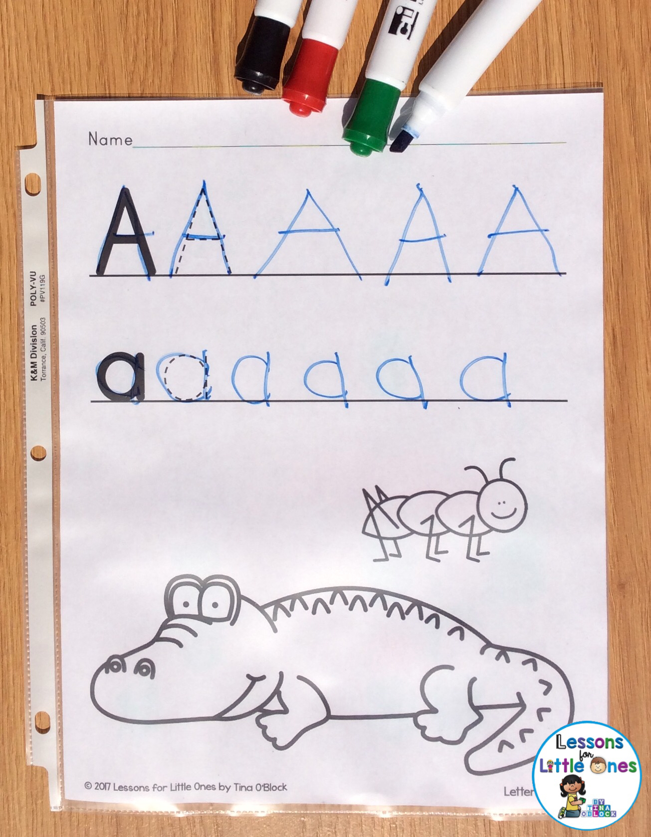 alphabet letter practice page