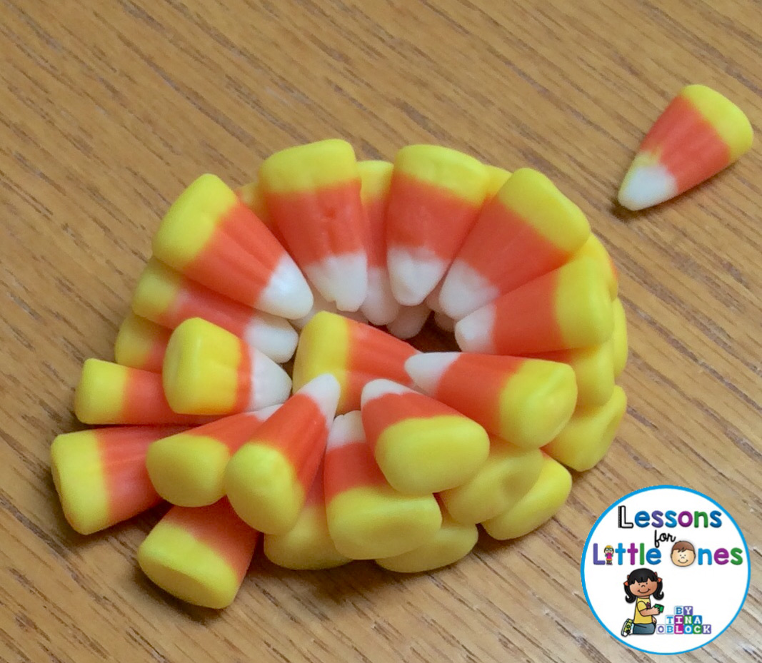 candy corn stacking STEM challenge