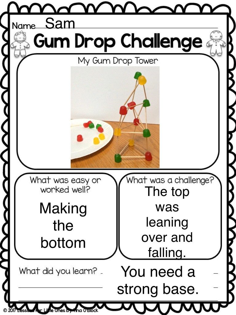 gum drop challenge page
