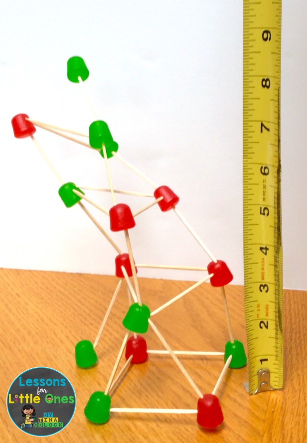 gum drop challenge tower measurement