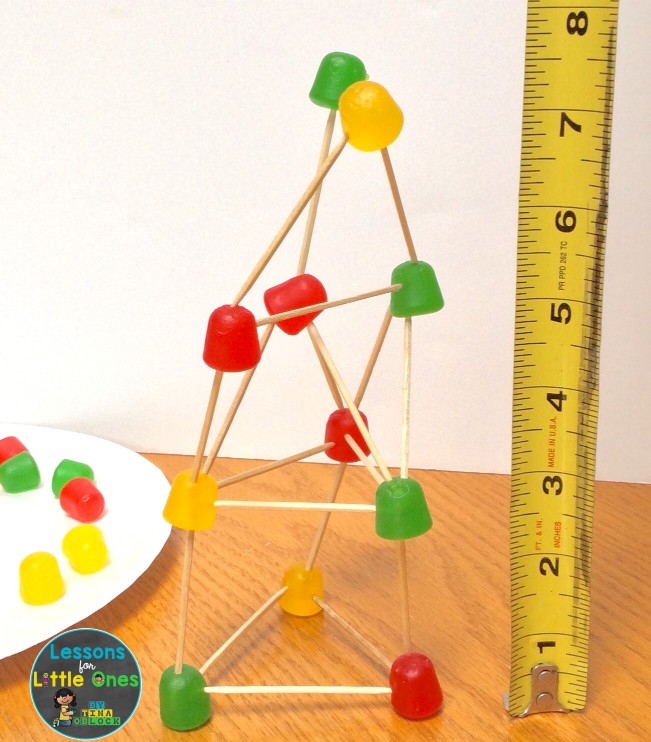 gum drop challenge tower measurement