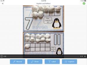 counting mat in Seesaw app