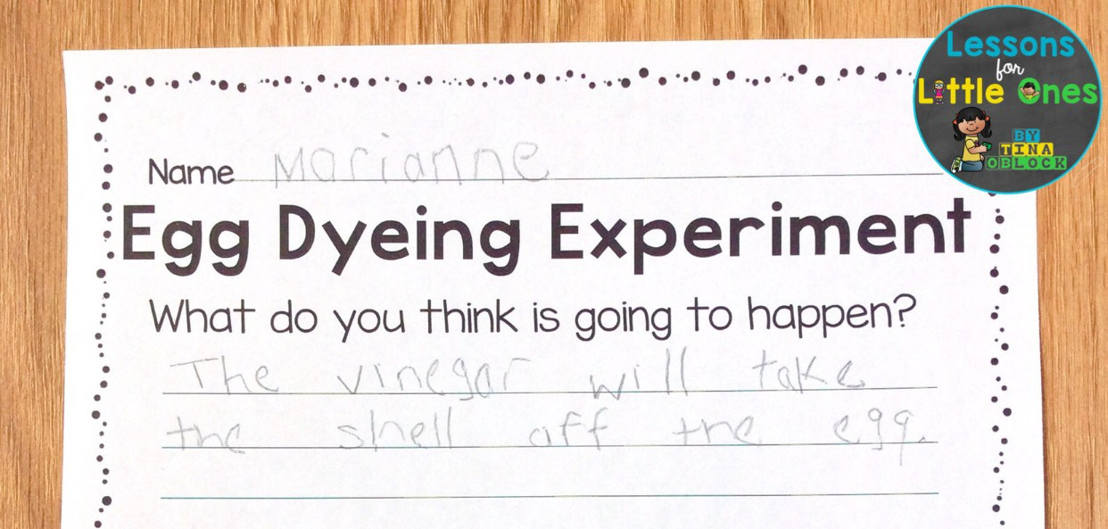 Easter egg dyeing science page