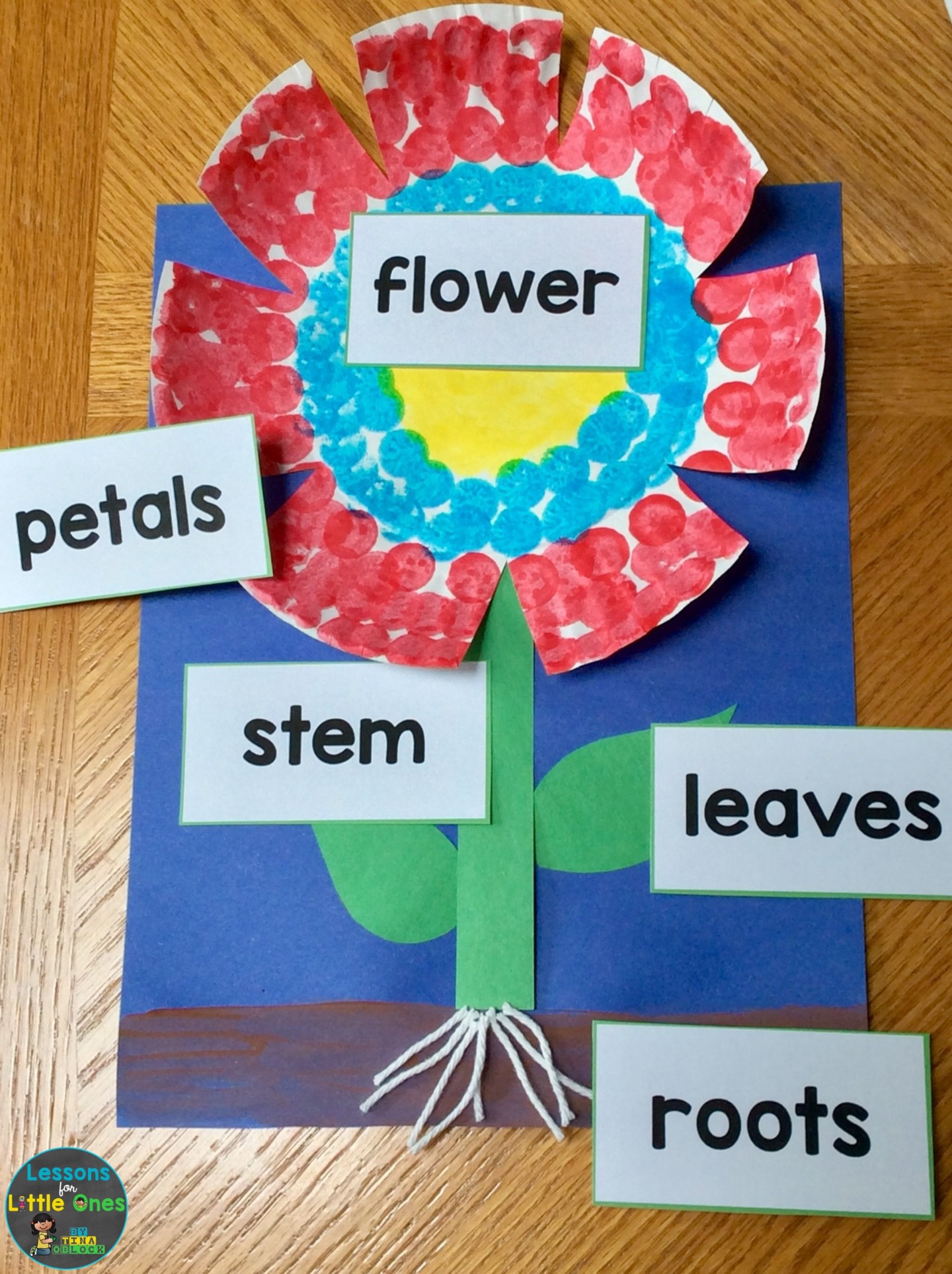 parts of a flower craftivity