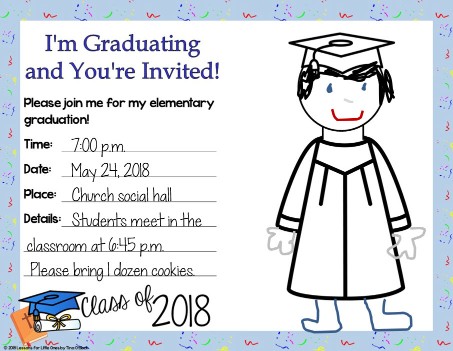 editable religious graduation invitation