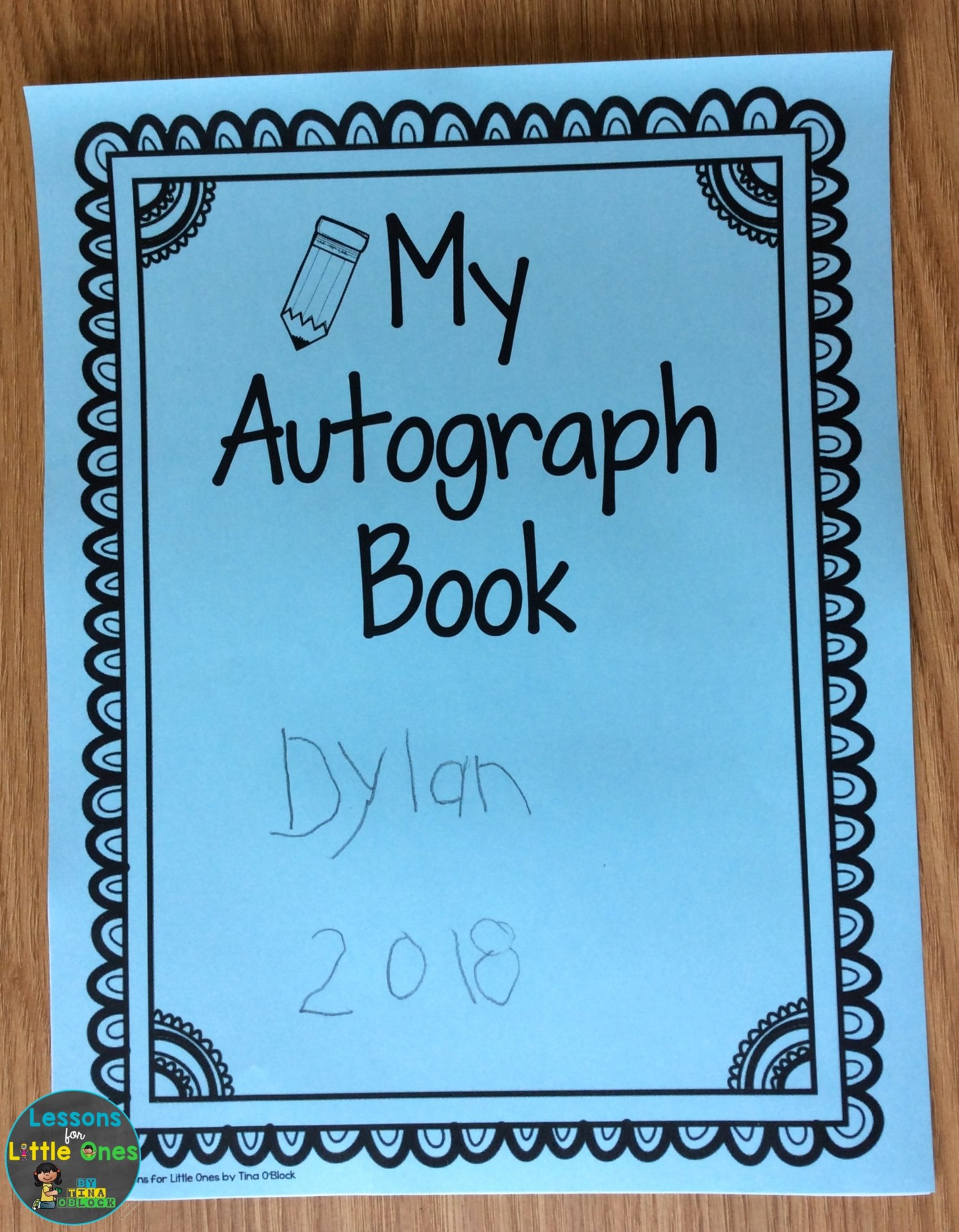 end of the year autograph book