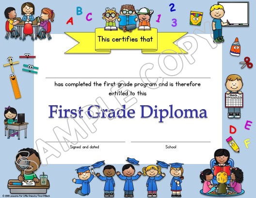 first grade diploma