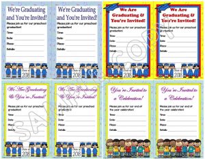 preschool graduation invitations editable