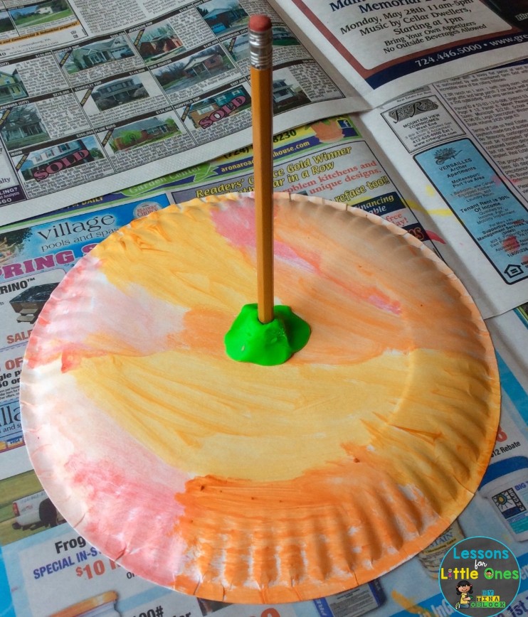 paper plate sundial experiment