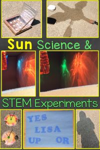sun science and STEM experiments