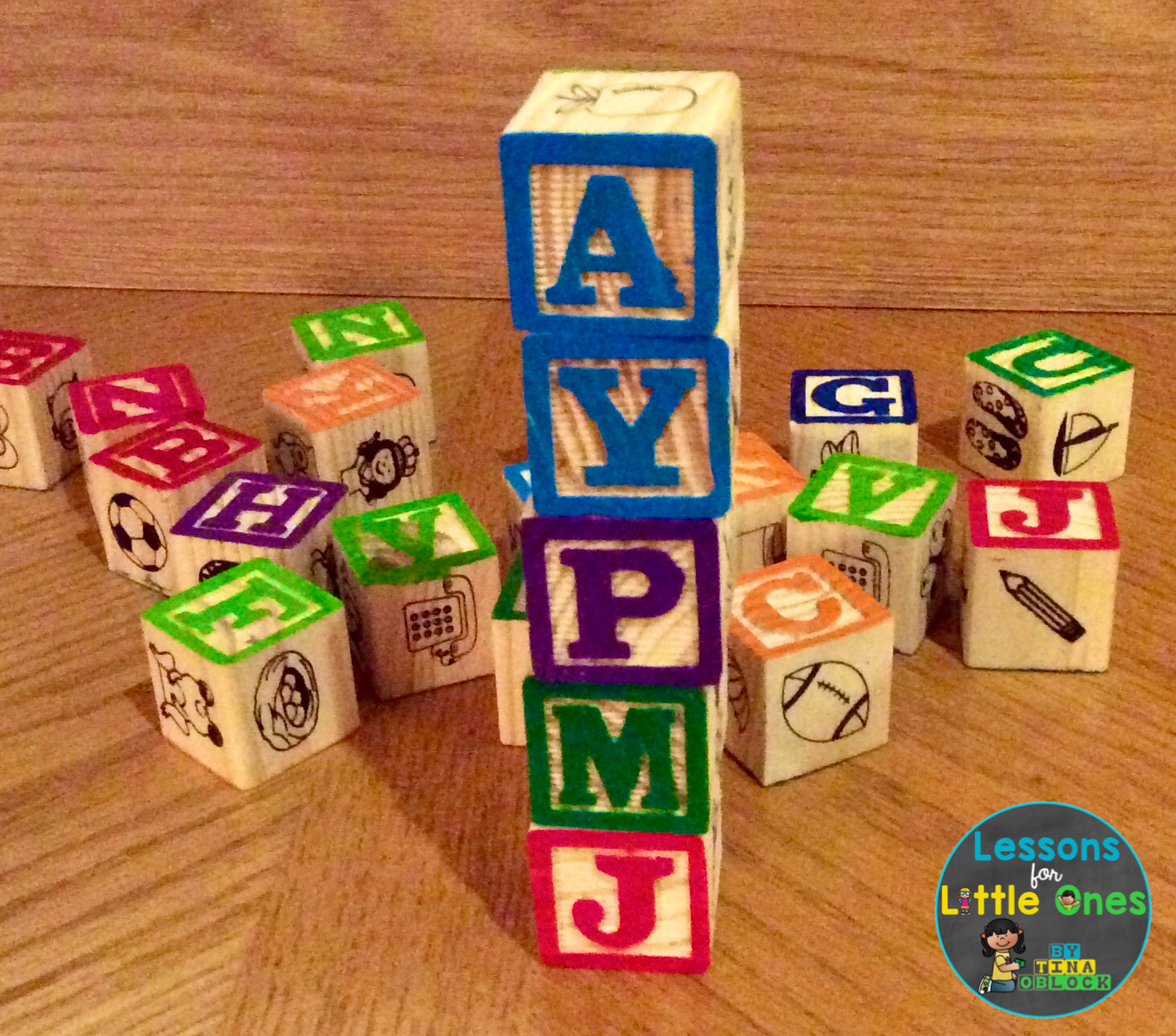 alphabet blocks letter practice