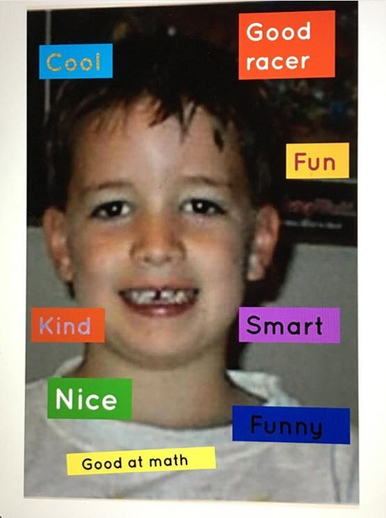 student birthday compliment collage