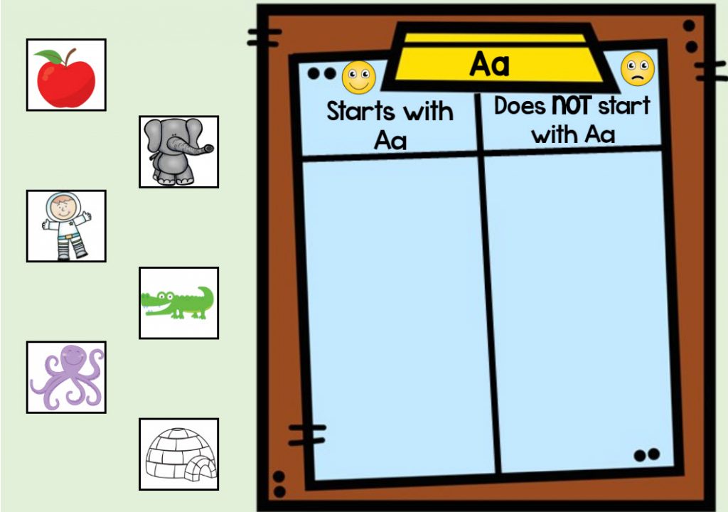 digital letter sounds sort Boom Cards