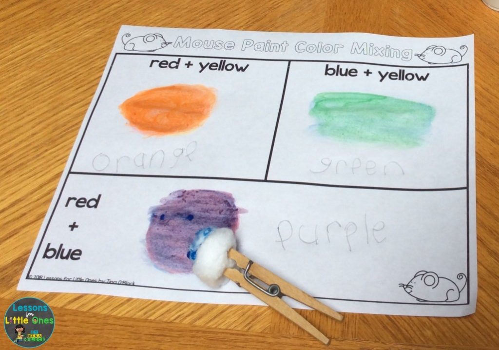 Mouse Paint color mixing page