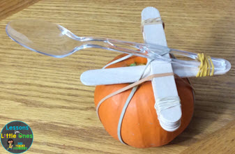 pumpkin catapult on a pumpkin